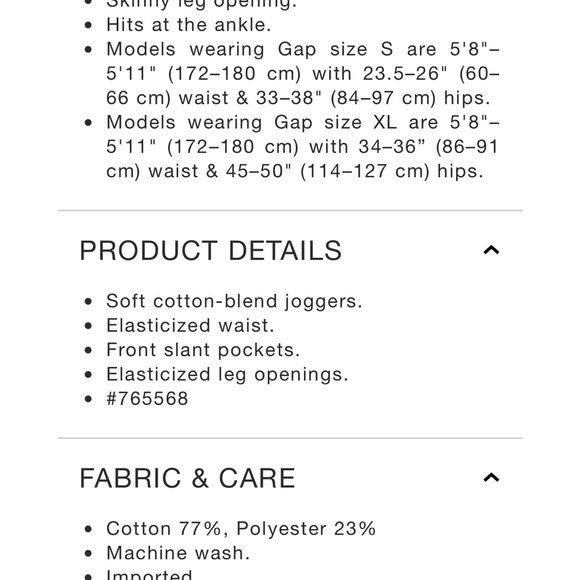 Never worn GAP boyfriend sweat pants in xl - Picture 5 of 6